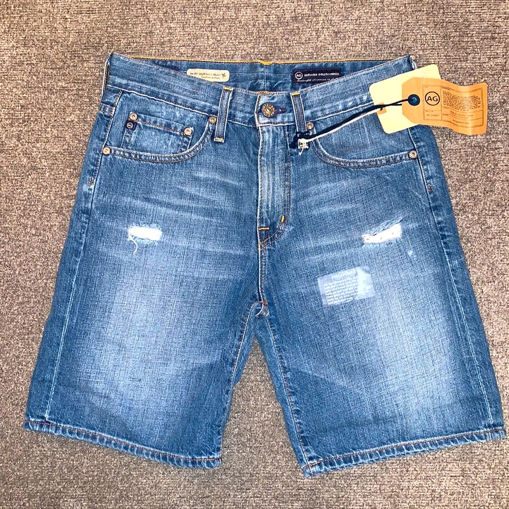 AG Adriano Goldschmied Blue Jean Shorts